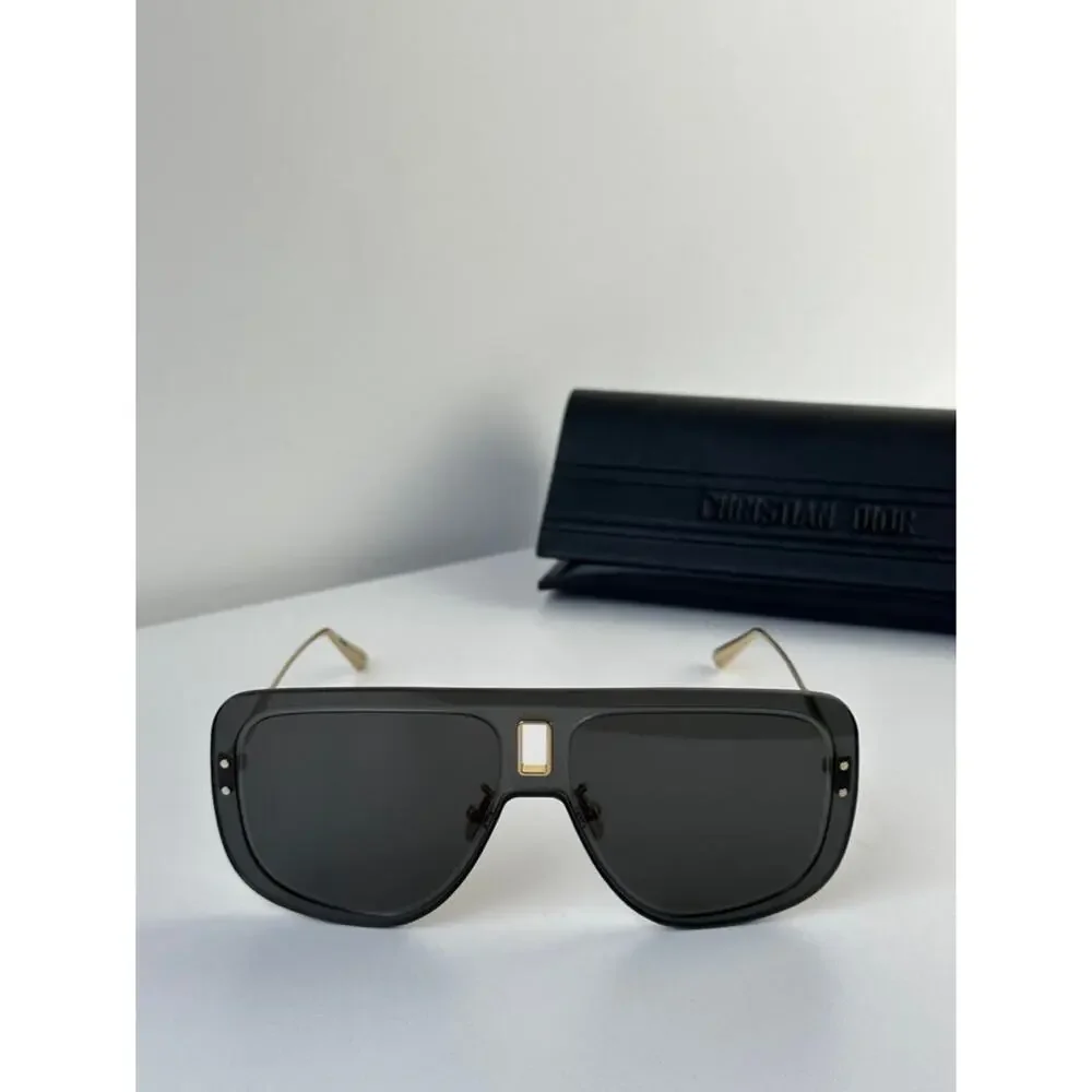 NEW Dior UltraDior MU Aviator Sunglasses in Dark Grey Gold - Picture 4 of 10
